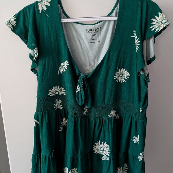 Torrid Super Soft Tie Front Keyhole Babydoll Top 0X - Picture 3 of 4